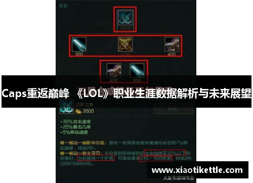 Caps重返巅峰 《LOL》职业生涯数据解析与未来展望