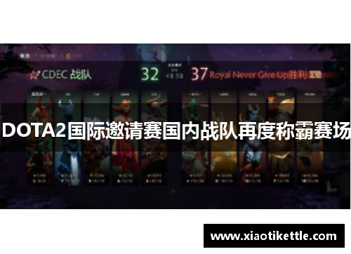 DOTA2国际邀请赛国内战队再度称霸赛场